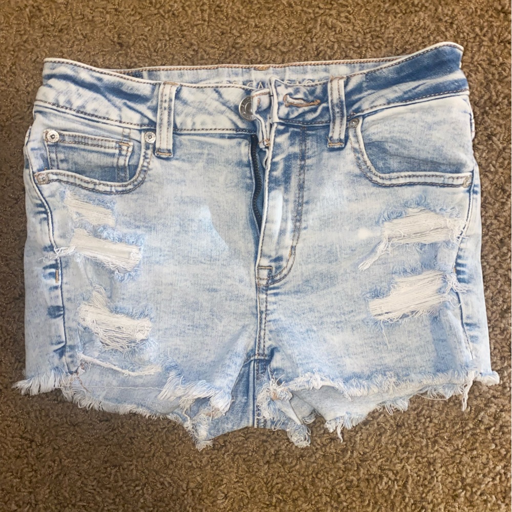 AE distressed shorts